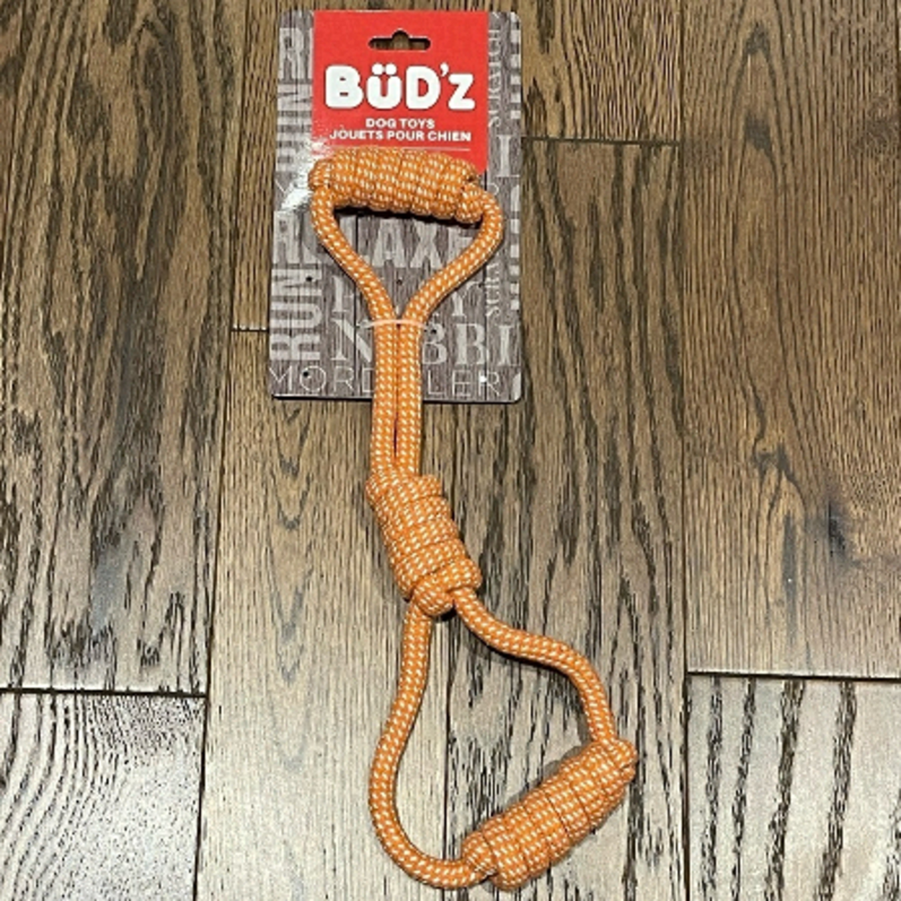 [BÜD’Z] Rope toy two handles with knot - orange
